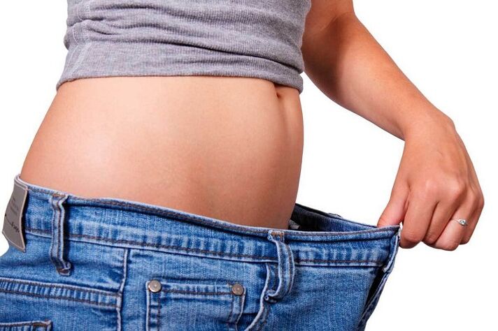 Pengurangan pinggang akibat penurunan berat badan