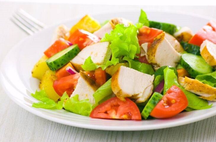 Salad Sayuran Ayam Pelangsing