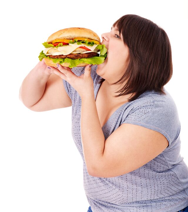 Makanan berlebihan dengan berat badan berlebihan